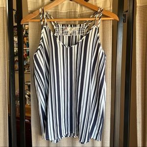 Pink Rose Vintage Spaghetti strap Summer Top. Size Medium